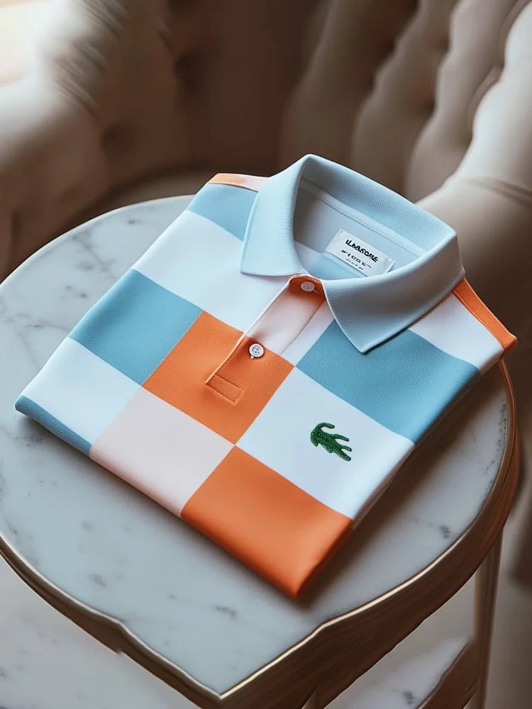 Men’s Classic Business Logo Button Short Sleeve