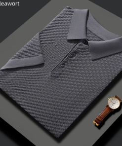 Men's Silk Polo T-Shirt – High-End & Breathable