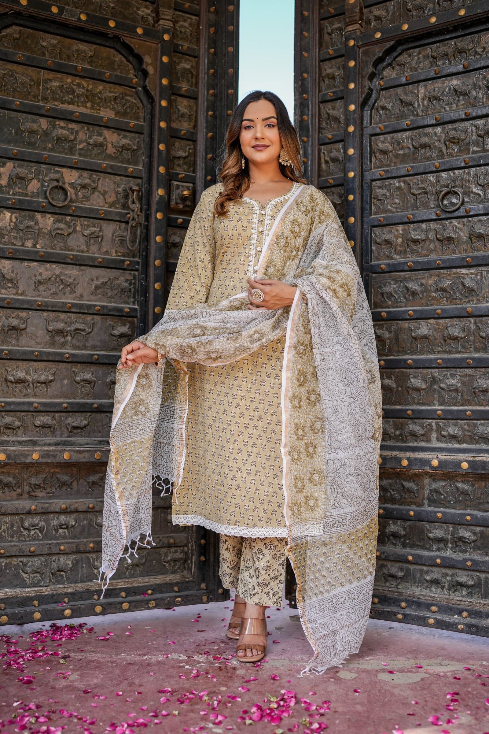 Prakriti Kamal Delight Suit Set - Doriya - Image 2
