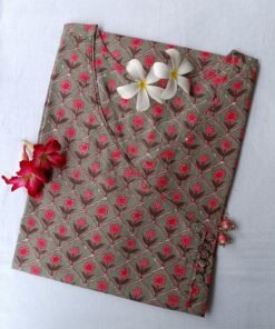 "Gulshan" hand block printed cotton Kurta - Big Size