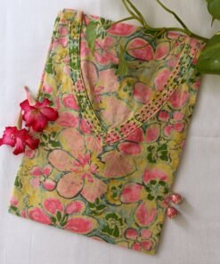 "Mahika" Floral Cotton Kurta