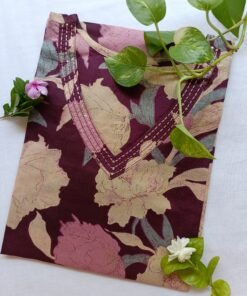 "Navya" Sanganeri hand block printed cotton Kurta