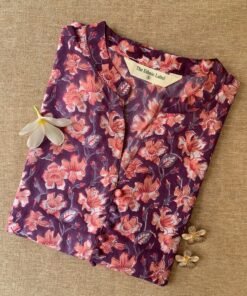 "Sheesha" Collared Cotton kurta