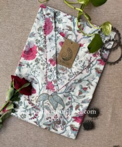 "Seema" Floral Cotton Kurta