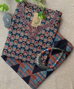 "Jhanroka" Cotton Kurta with Pants (2pc)