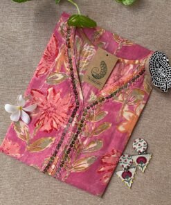 "Kashika" Hand Work Cotton kurta (S to 5XL)