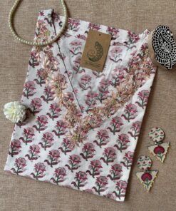 "Ujala" Hand Work Cotton kurta