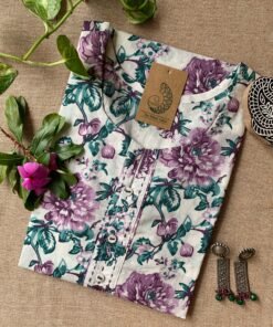 "Anaamika" Hand Block Printed Floral Cotton kurta