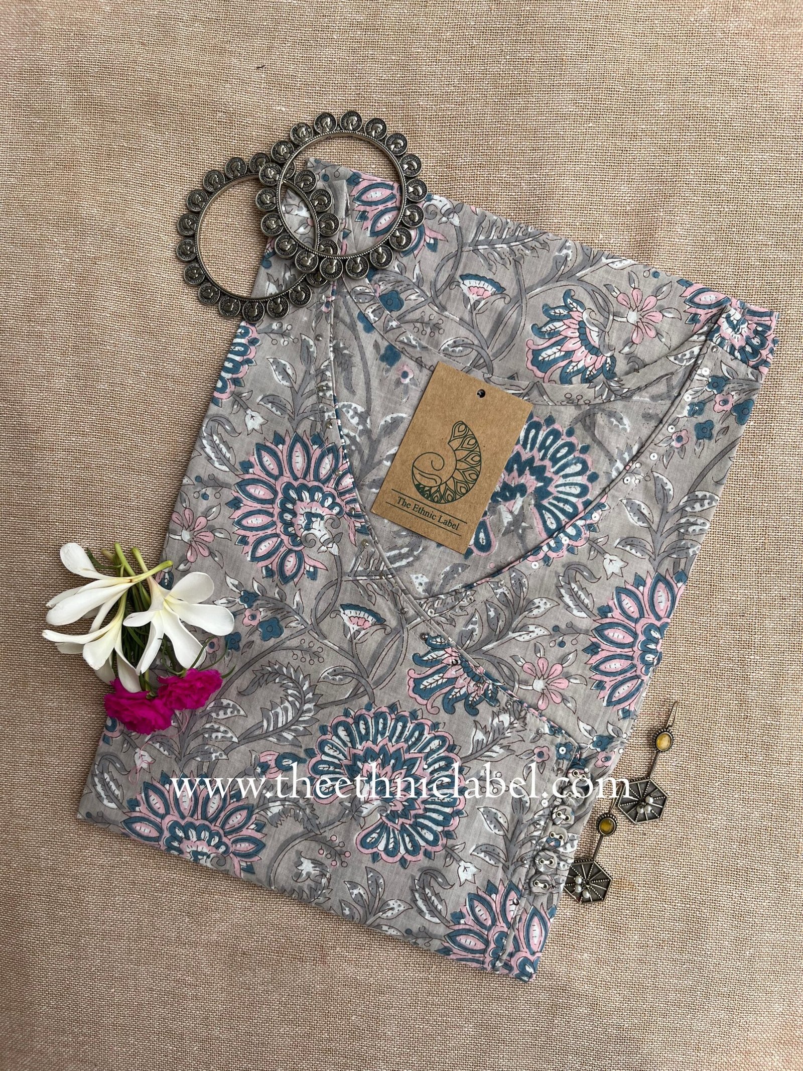 "Mili" Angrakha Cotton kurta