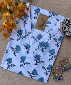 "Yami" Hand Block Printed Cotton kurta
