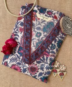 "Sharmila" Floral Cotton kurta