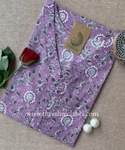 "Saira" Hand Blockprinted Cotton kurta