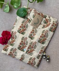 "Padma" Mughal "A" line Cotton kurta