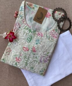 Chikankari "Pakeezah" Kurta Pant Set 2 pc