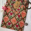 Green Pink Hand Block Printed kurta