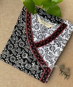 "Amiya" Hand Block Printed Cotton kurta