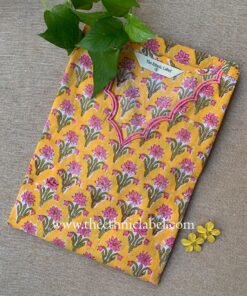 "Vidushi" Hand Block Printed Scalloped Cotton kurta