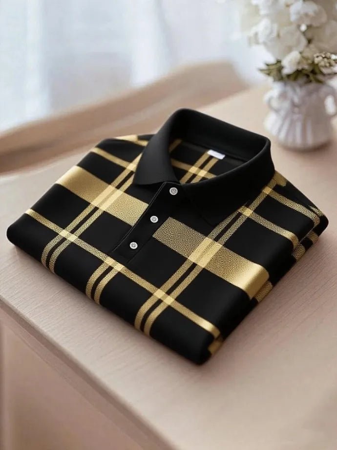 Balltoy Men’s Classic Business Logo Button Short Sleeve Shirt
