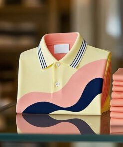 Balltoy Men’s Classic Business Logo Button Short Sleeve Shirt