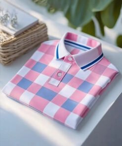 Balltoy Men’s Classic Business Logo Button Short Sleeve Shirt
