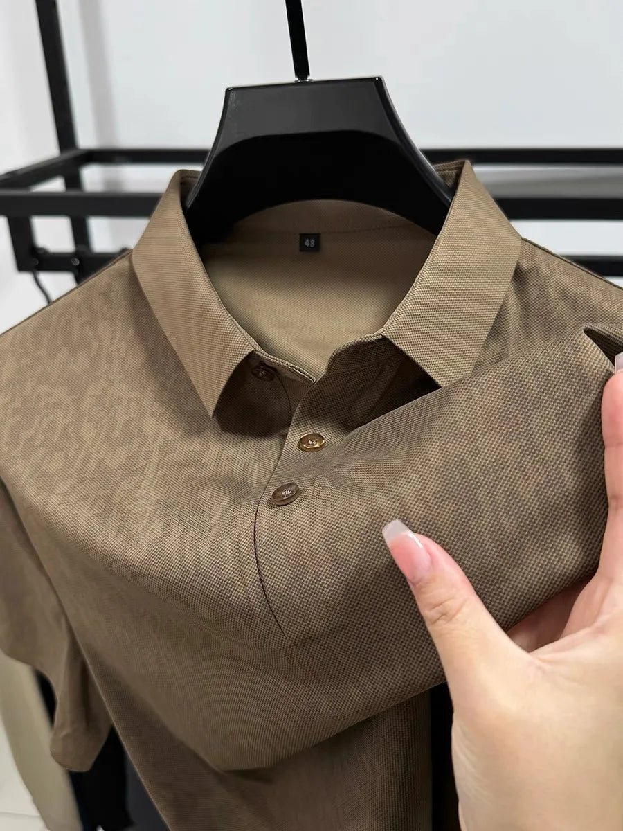 new trend lapel T-shirt comfortable and cool - Image 5