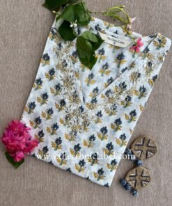 "Rajeshri" Hand Work Cotton kurta