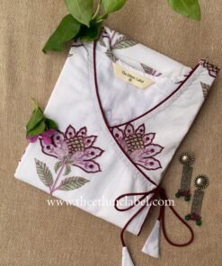 "Muskurahat" Hand Block Printed Cotton kurta