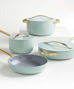 Caraway Home Silt Green 7-Piece Non-Stick Ceramic Cookware Set