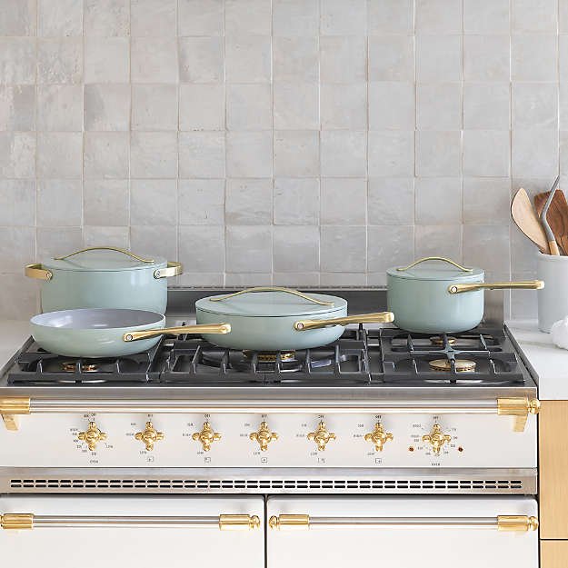 Caraway Home Silt Green 7-Piece Non-Stick Ceramic Cookware Set - Image 5