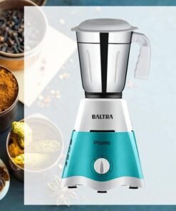 Baltra Promo (550 Watt) Mixer Grinder with 2 Stainless Steel Jars - Turquoise Green & White.