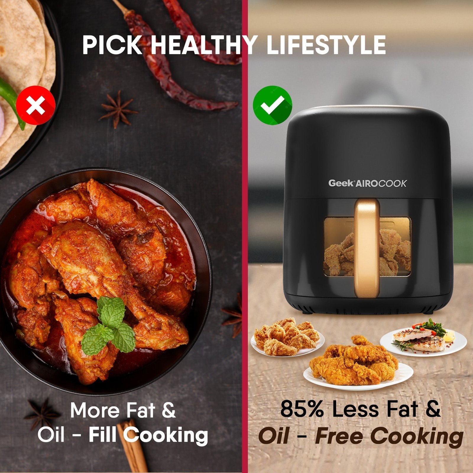 Airocook Spectra 5.5L Digital Air Fryer - Image 7
