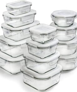 13 Pc Glass Food Storage Containers Airtight Lids