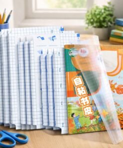 Self-adhesive transparent protective book cover (Pack of 30)