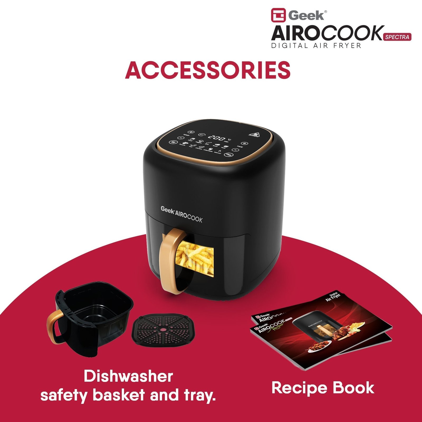 Airocook Spectra 5.5L Digital Air Fryer - Image 9