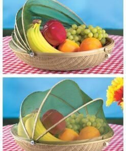 Bamboo Fruit Basket with Protective Cover