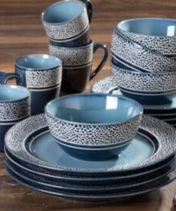 Kisco Taupe 16-Piece Dinnerware Set
