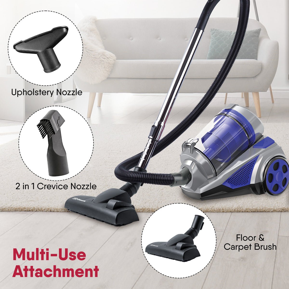 Schoner A10 1400W cyclonic Bagless Vacuum Cleaner - Image 5