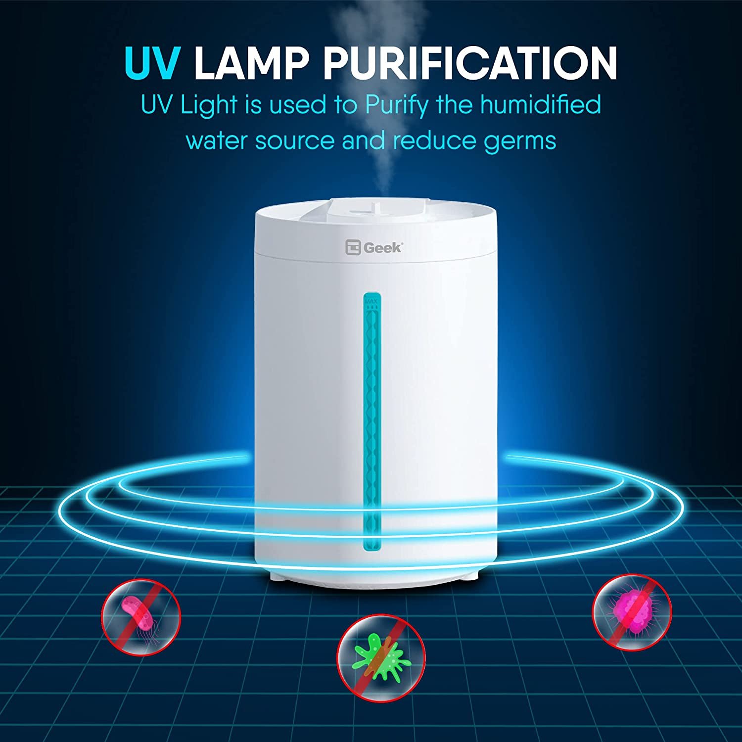 Nyorova H13, 2-IN-1 Digital Ultraviolet Humidifier (4L ) Top Fill - Image 6