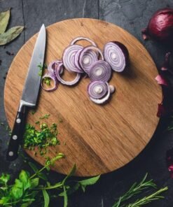 Round Solid  Wooden Chopping Board