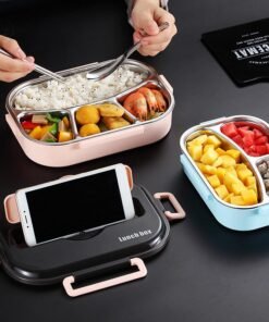 Kids Students Lunch Box 304 Stainless Steel Bento Box Lunch Boxes Food Container