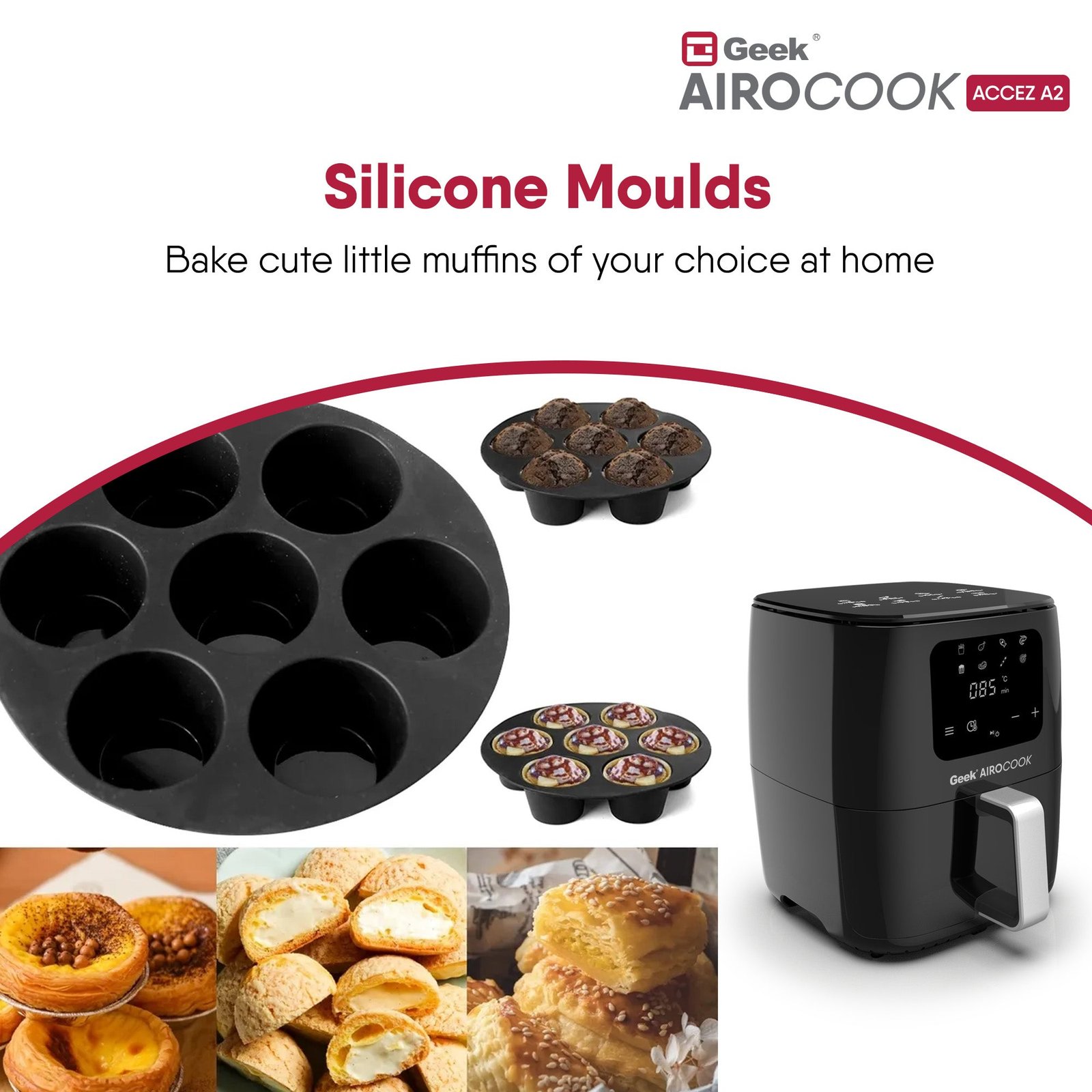 Airocook Accez A2 Air Fryer/Air Fryer Oven Accessories Kit - Image 7