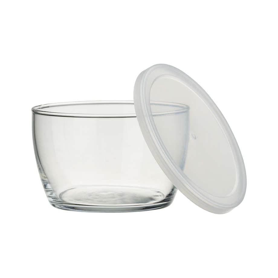 Clear Glass Bowl with Lid Set of 12 - Image 4